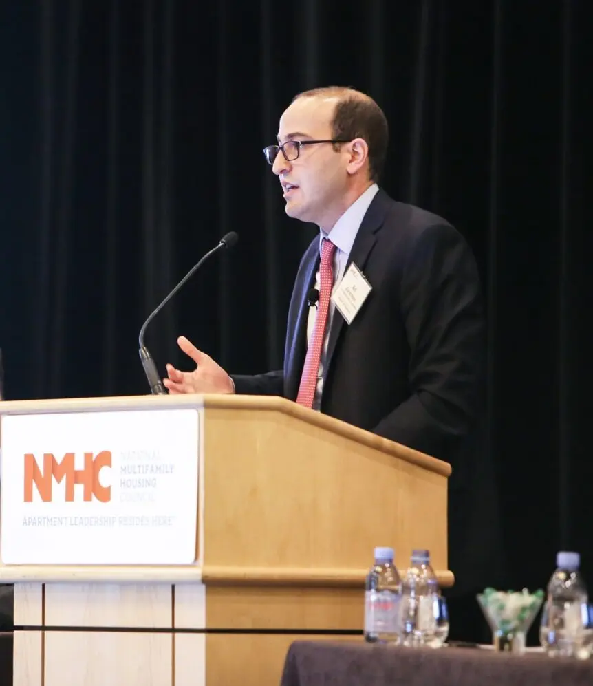 Ari Abramson speaking at conference