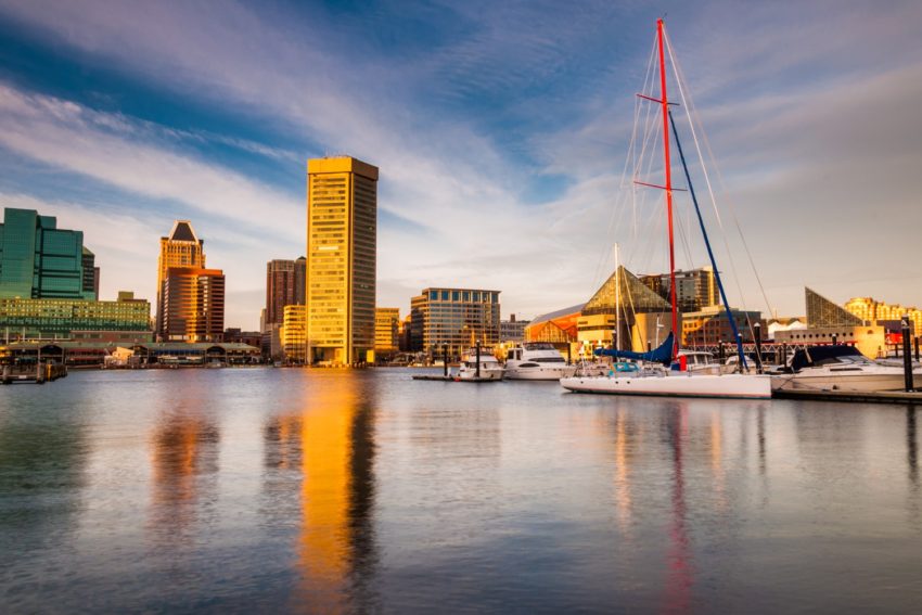 Downtown Baltimore Maryland