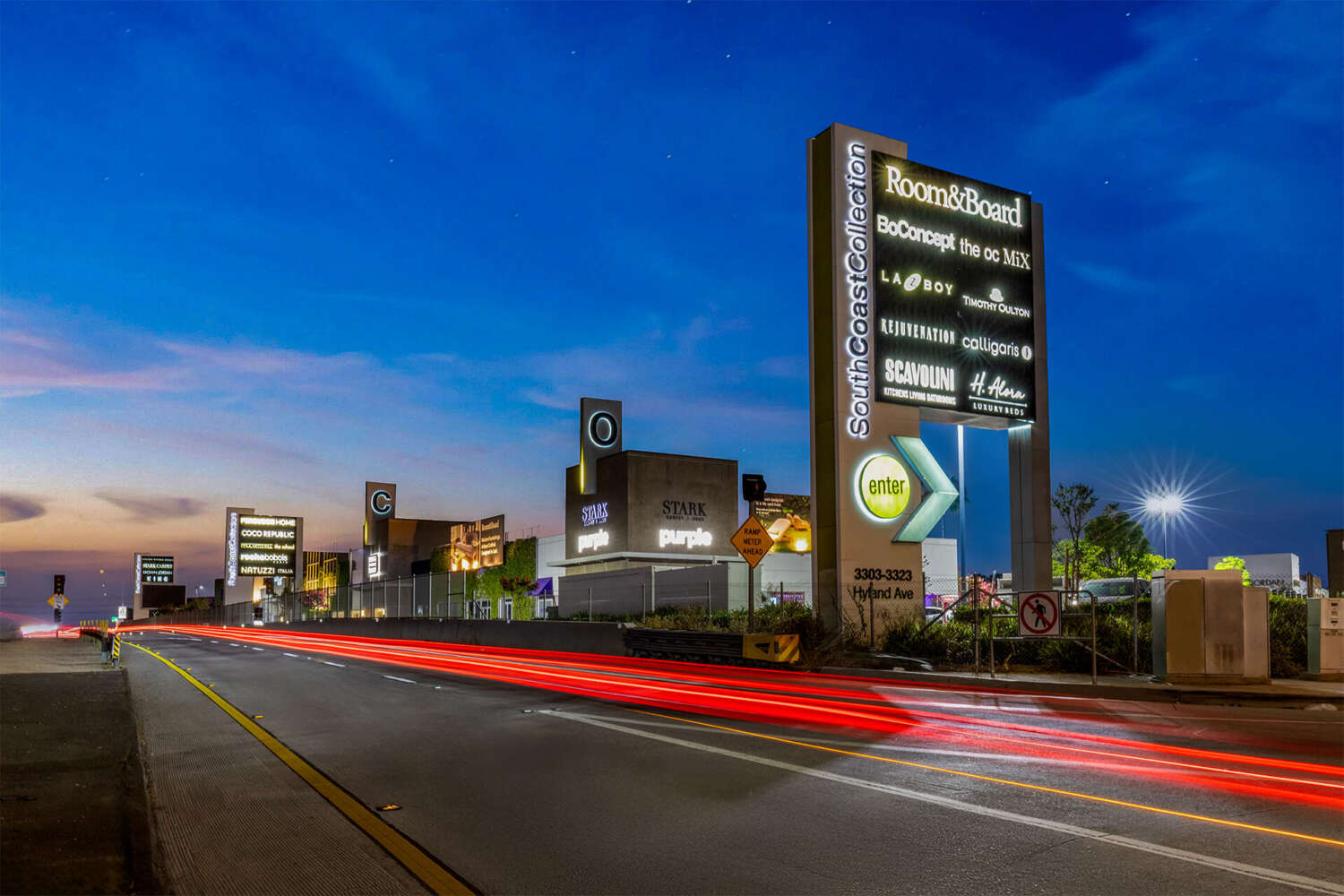 South Coast Collection shopping strip