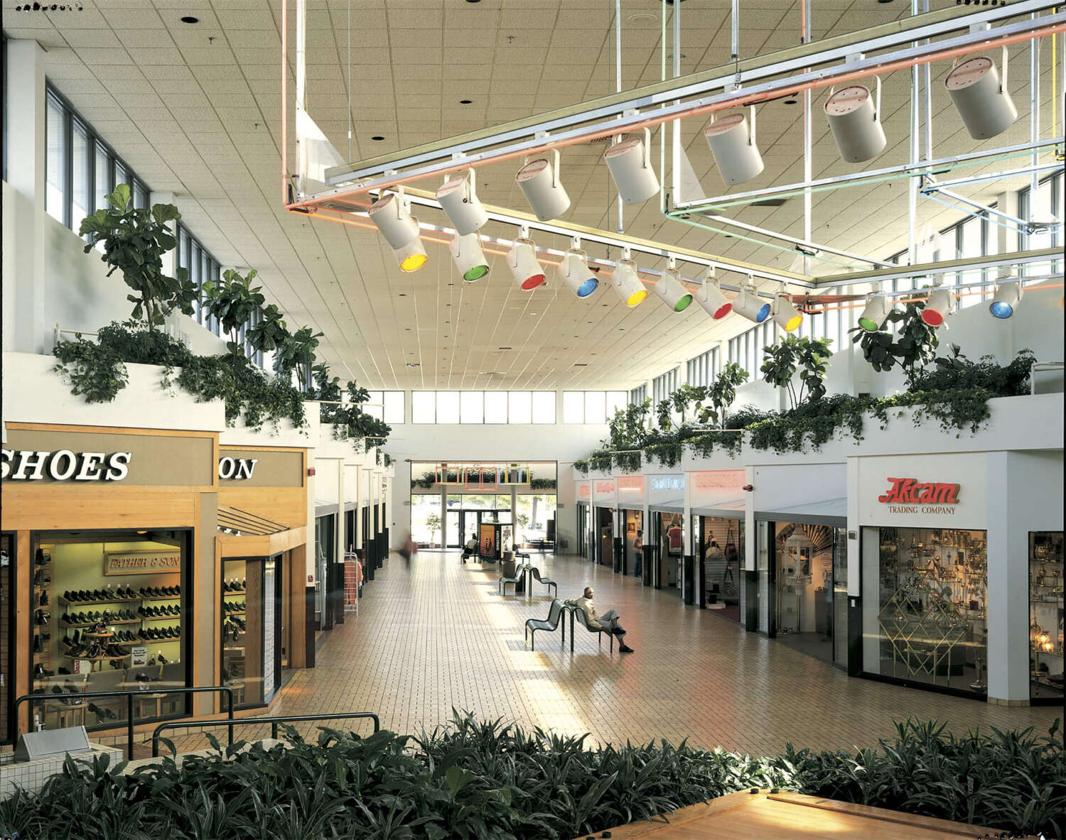 inside shopping center